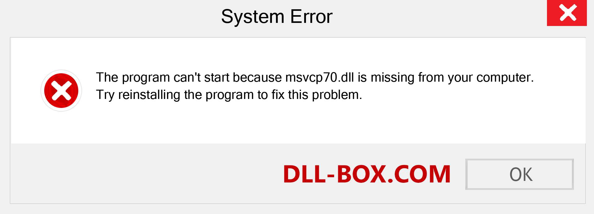  msvcp70.dll file is missing?. Download for Windows 7, 8, 10 - Fix  msvcp70 dll Missing Error on Windows, photos, images